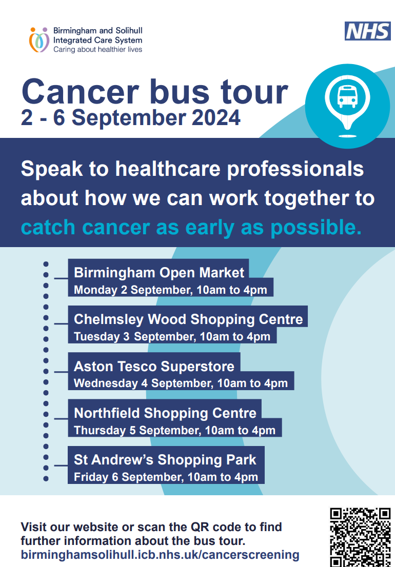 Cancer bus poster